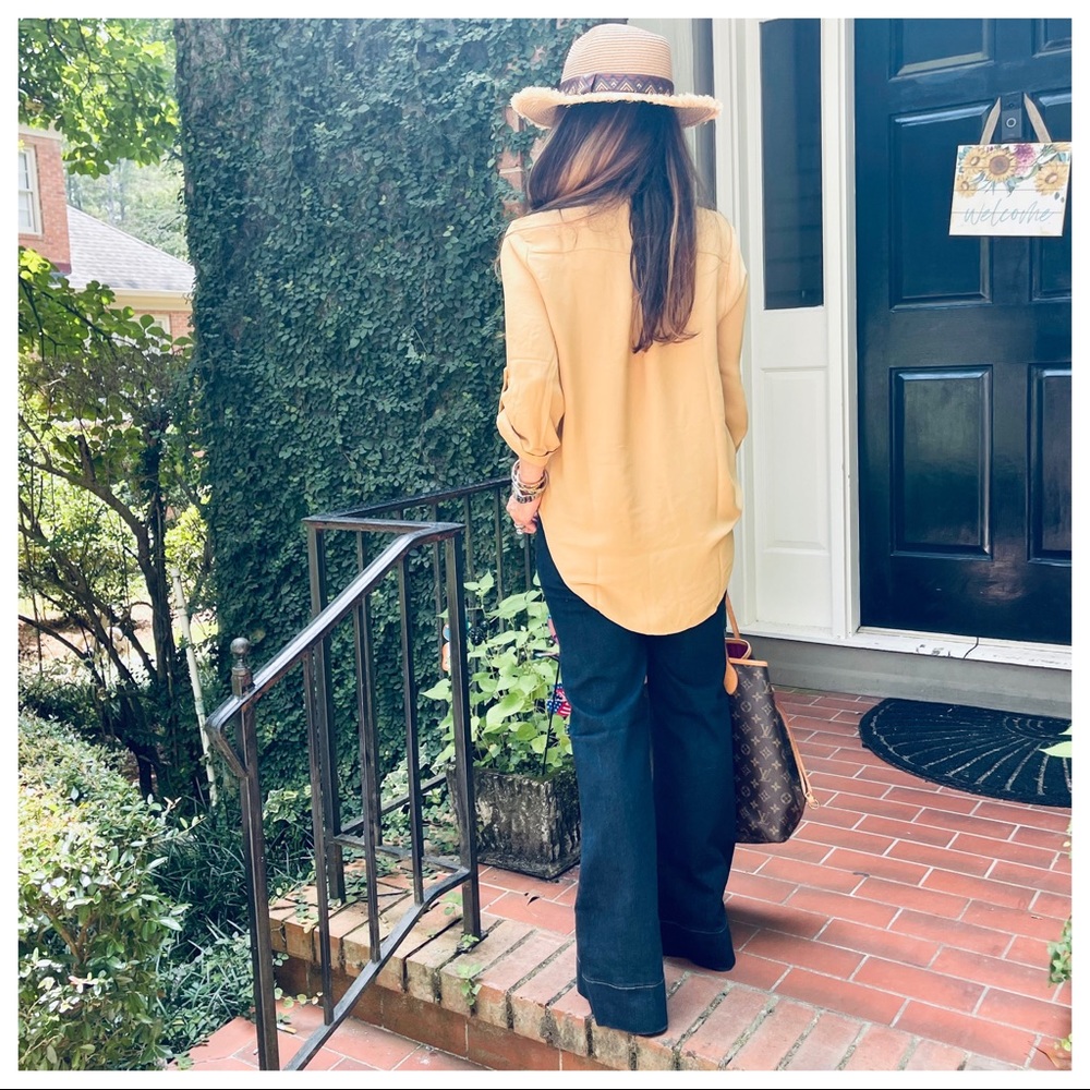 Fabulous Mustard Woven tunic top - Picture 7 of 11